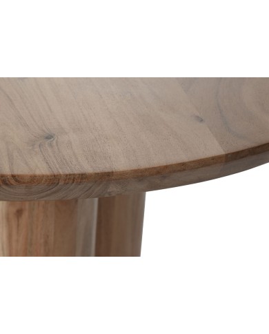 Tavolino da Caffè Home ESPRIT Marrone Naturale Legno di acacia 80 x 80 x 45 cm