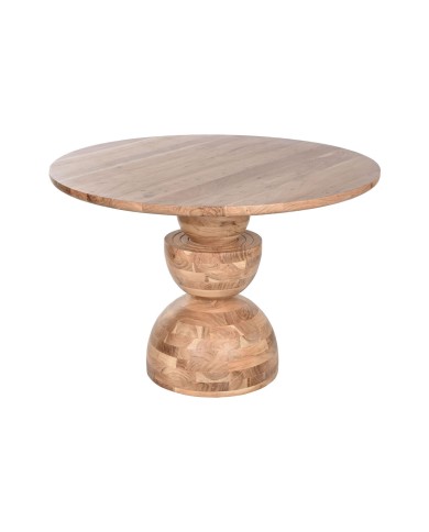 Tavolo da Pranzo Home ESPRIT Marrone Naturale Acacia 115 x 115 x 76 cm Tavolo da Pranzo Home ESPRIT Marrone Naturale Acacia 115 x 115 x 76 cm