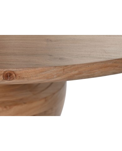 Tavolo da Pranzo Home ESPRIT Marrone Naturale Acacia 115 x 115 x 76 cm