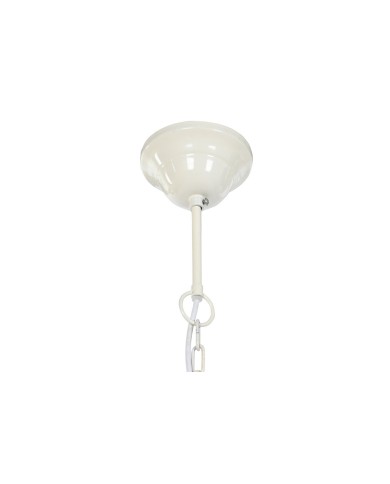 Lampadario Home ESPRIT Bianco Bambù Legno di mango 50 W 48 x 48 x 57 cm