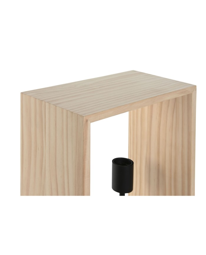 Lampada da tavolo Home ESPRIT Marrone Nero Naturale Legno Ferro Pino 50 W 220 V 30 x 16 x 50 cm