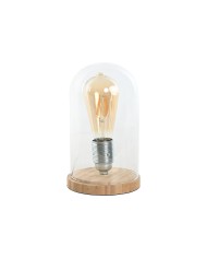 Lampada da tavolo Home ESPRIT Bianco Argentato Polietilene Ferro 50 W 220 V 15 x 15 x 43 cm