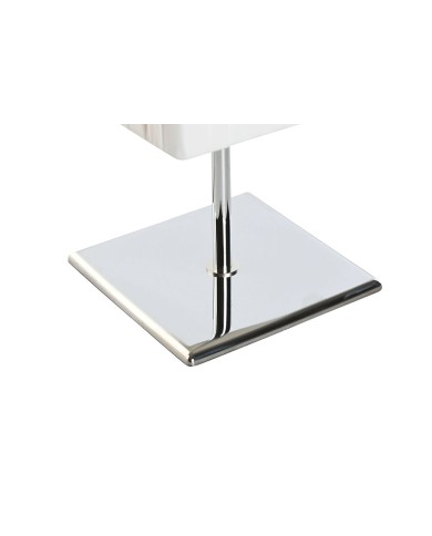 Lampada da tavolo Home ESPRIT Bianco Argentato Polietilene Ferro 50 W 220 V 15 x 15 x 43 cm