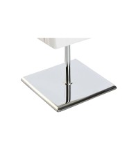 Lampada da tavolo Home ESPRIT Bianco Argentato Polietilene Ferro 50 W 220 V 15 x 15 x 43 cm