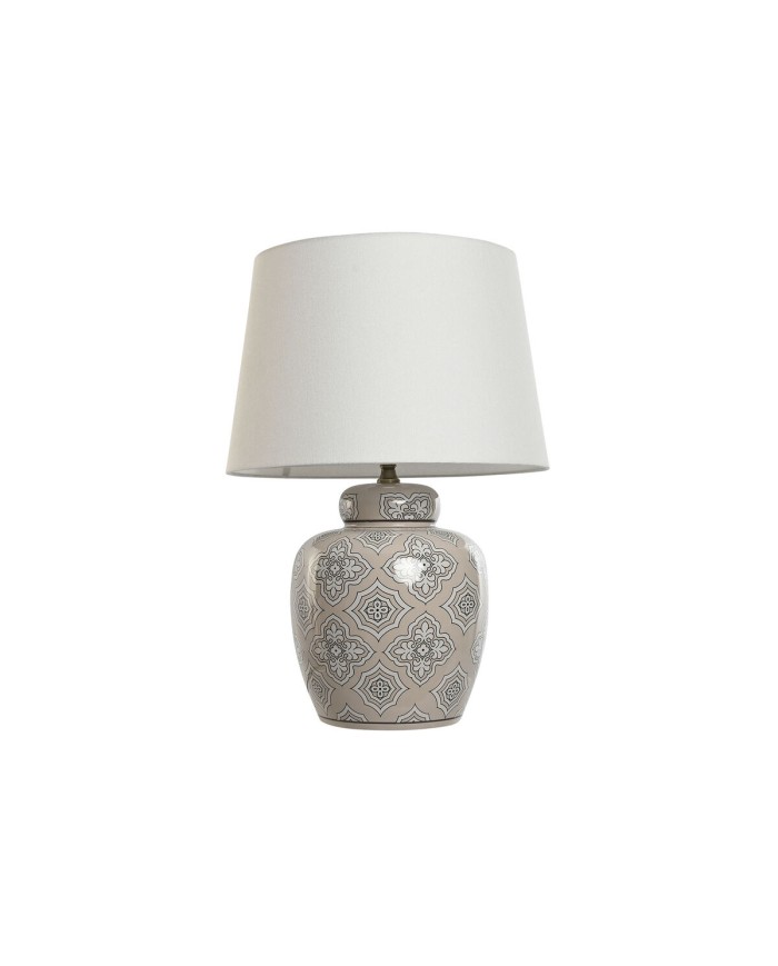 Lampada da tavolo Home ESPRIT Bianco Beige Ceramica 50 W 220 V 43,5 x 43,5 x 61 cm Lampada da tavolo Home ESPRIT Bianco Beige Ceramica 50 W 220 V 43,5 x 43,5 x 61 cm