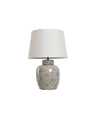 Lampada da tavolo Home ESPRIT Bianco Dorato Metallo 50 W 220 V 15 x 15 x 15 cm (2 Unità)