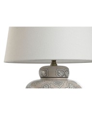 Lampada da tavolo Home ESPRIT Bianco Beige Ceramica 50 W 220 V 43,5 x 43,5 x 61 cm Lampada da tavolo Home ESPRIT Bianco Beige Ceramica 50 W 220 V 43,5 x 43,5 x 61 cm