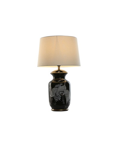 Lampada da tavolo Home ESPRIT Nero Dorato Ceramica 50 W 220 V 40 x 40 x 70 cm