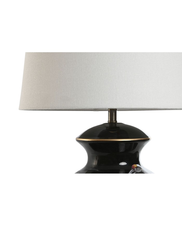 Lampada da tavolo Home ESPRIT Nero Dorato Ceramica 50 W 220 V 40 x 40 x 70 cm