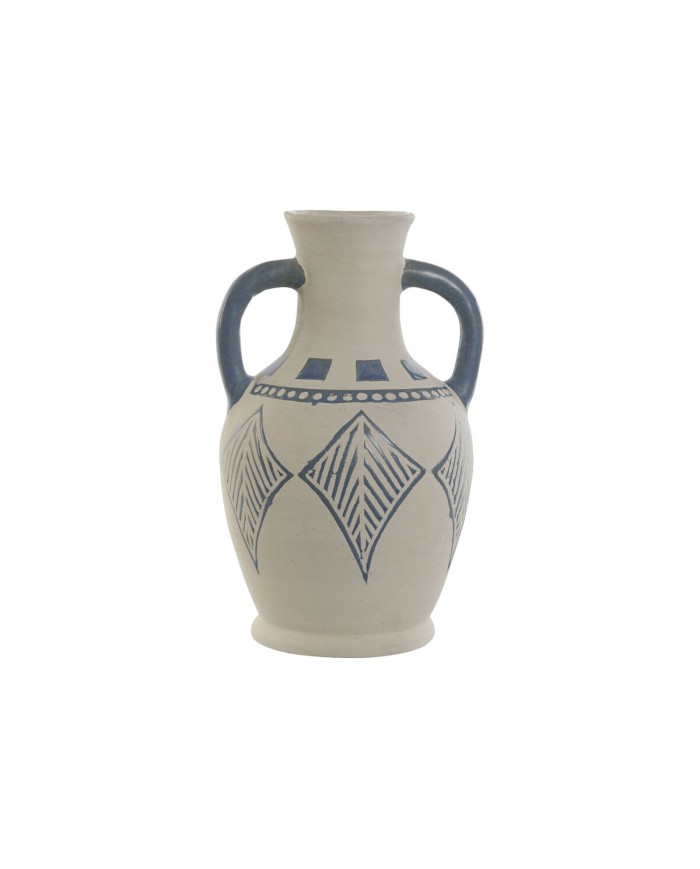 Vaso Home ESPRIT Azzurro Beige Ceramica Mediterraneo 15 x 15 x 25 cm Vaso Home ESPRIT Azzurro Beige Ceramica Mediterraneo 15 x 15 x 25 cm