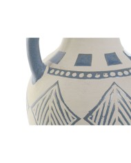 Vaso Home ESPRIT Azzurro Beige Ceramica Mediterraneo 15 x 15 x 25 cm Vaso Home ESPRIT Azzurro Beige Ceramica Mediterraneo 15 x 15 x 25 cm