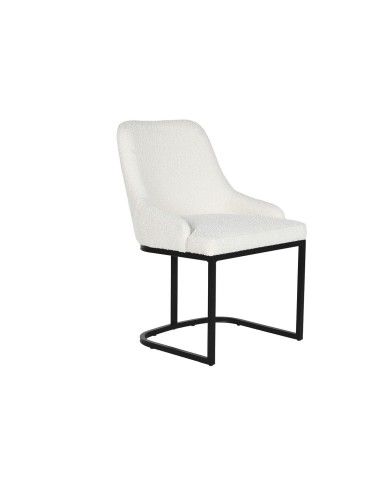 Sedia da Sala da Pranzo Home ESPRIT Bianco Nero 54 x 61 x 82,5 cm Sedia da Sala da Pranzo Home ESPRIT Bianco Nero 54 x 61 x 82,5 cm