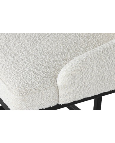 Sedia da Sala da Pranzo Home ESPRIT Bianco Nero 54 x 61 x 82,5 cm Sedia da Sala da Pranzo Home ESPRIT Bianco Nero 54 x 61 x 82,5 cm