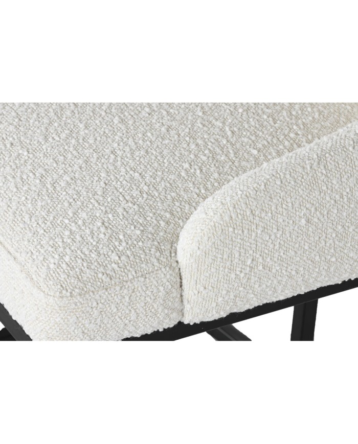 Sedia da Sala da Pranzo Home ESPRIT Bianco Nero 54 x 61 x 82,5 cm