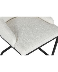 Sedia da Sala da Pranzo Home ESPRIT Bianco Nero 54 x 61 x 82,5 cm