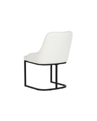 Sedia da Sala da Pranzo Home ESPRIT Bianco Nero 54 x 61 x 82,5 cm