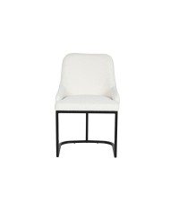 Sedia da Sala da Pranzo Home ESPRIT Bianco Nero 54 x 61 x 82,5 cm