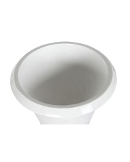 Vaso Home ESPRIT Bianco Dorato Fibra Moderno 40 x 40 x 100 cm Vaso Home ESPRIT Bianco Dorato Fibra Moderno 40 x 40 x 100 cm