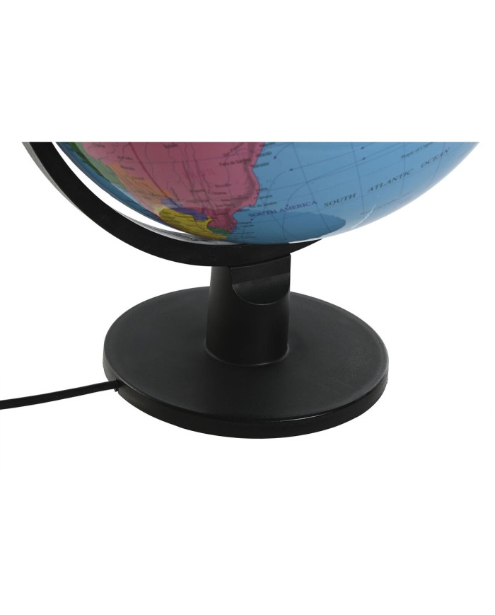 Mappamondo Home ESPRIT Azzurro Nero PVC 33 x 32 x 41 cm