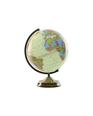 Mappamondo Home ESPRIT Azzurro Nero PVC 33 x 32 x 41 cm