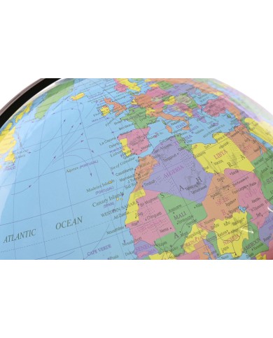 Mappamondo Home ESPRIT Azzurro Nero PVC 33 x 32 x 41 cm