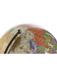 Mappamondo Home ESPRIT Beige Dorato PVC 33 x 32 x 42 cm