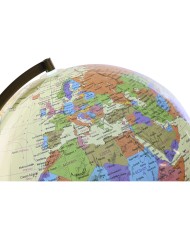 Mappamondo Home ESPRIT Beige Dorato PVC 33 x 32 x 42 cm