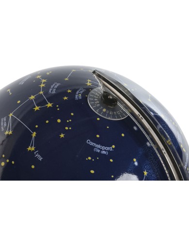 Mappamondo Home ESPRIT Nero Blu Marino PVC 21 x 20 x 31 cm