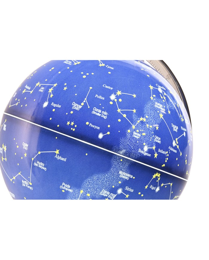 Mappamondo Home ESPRIT Nero Blu Marino PVC 21 x 20 x 31 cm