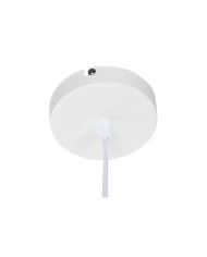 Lampadario Home ESPRIT Bianco Metallo 50 W 45 x 45 x 24 cm