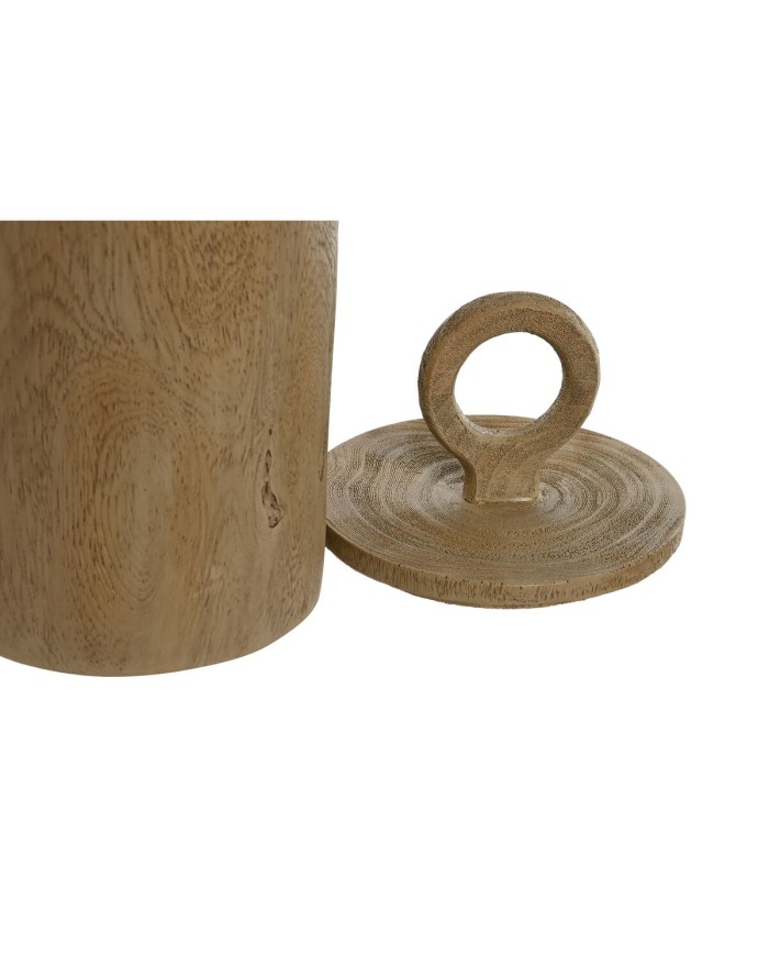 Scatola-Portagioie Home ESPRIT Marrone Resina 14 x 14 x 28 cm