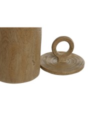 Scatola-Portagioie Home ESPRIT Marrone Resina 14 x 14 x 28 cm