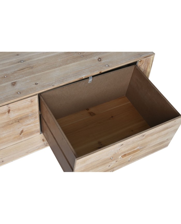 Tavolino da Caffè Home ESPRIT Naturale Legno di abete Legno MDF 130 x 70 x 46 cm