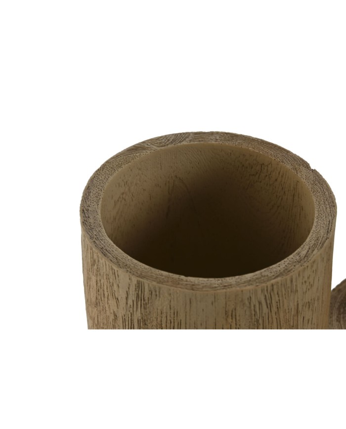 Scatola-Portagioie Home ESPRIT Marrone Resina 9 x 9 x 19 cm Scatola-Portagioie Home ESPRIT Marrone Resina 9 x 9 x 19 cm