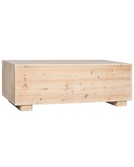 Tavolino da Caffè Home ESPRIT Naturale Legno di abete Legno MDF 130 x 70 x 46 cm