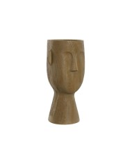 Vaso Home ESPRIT Marrone Resina Viso 15 x 15 x 31 cm Vaso Home ESPRIT Marrone Resina Viso 15 x 15 x 31 cm