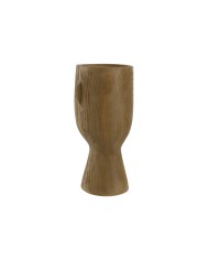 Vaso Home ESPRIT Marrone Resina Viso 15 x 15 x 31 cm Vaso Home ESPRIT Marrone Resina Viso 15 x 15 x 31 cm