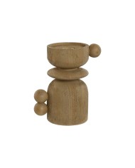 Candelabro Home ESPRIT Marrone Resina Legno 16 x 10 x 18 cm