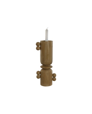 Candelabro Home ESPRIT Marrone Resina Legno 15 x 9,5 x 35 cm