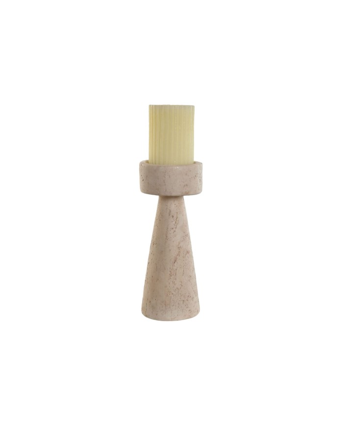Candelabro Home ESPRIT Beige Resina Marmo 10 x 10 x 25 cm Candelabro Home ESPRIT Beige Resina Marmo 10 x 10 x 25 cm