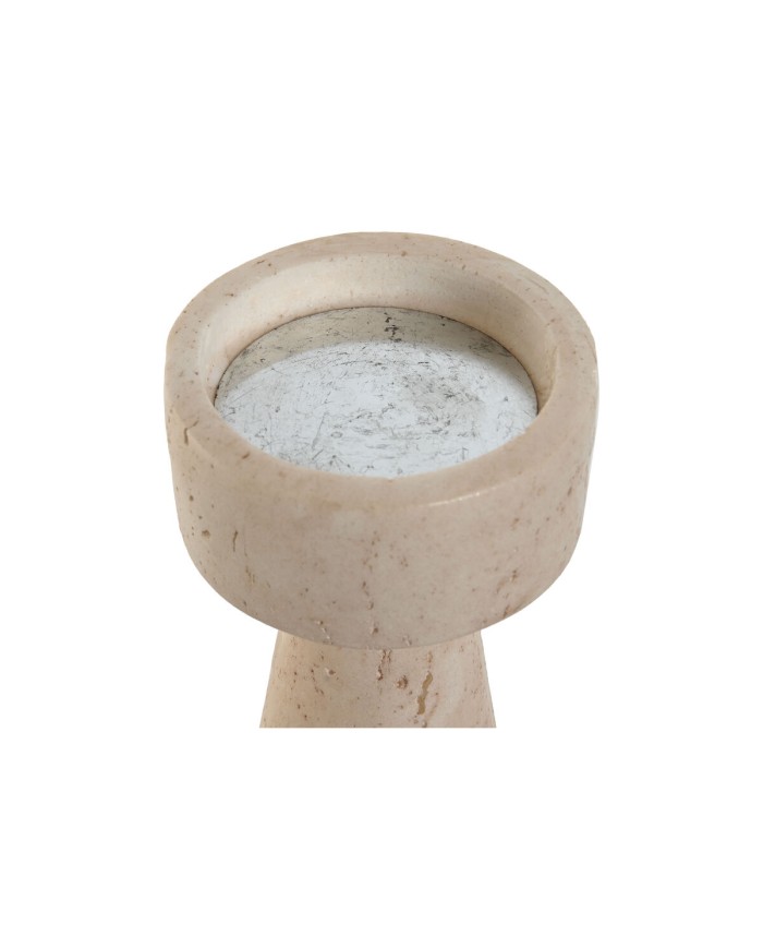 Candelabro Home ESPRIT Beige Resina Marmo 10 x 10 x 25 cm Candelabro Home ESPRIT Beige Resina Marmo 10 x 10 x 25 cm