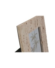 Cornice Portafoto Home ESPRIT Beige Resina Cristallo Marmo Città 18 x 2 x 22 cm