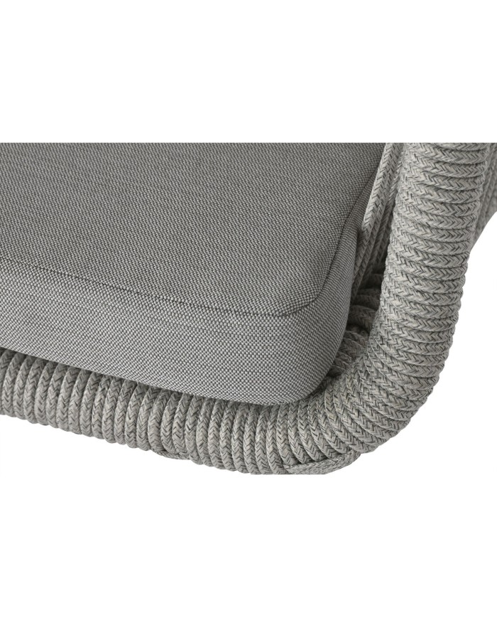 Poltrona da giardino Home ESPRIT Bianco Grigio Alluminio rattan sintetico 57 x 63 x 84 cm Poltrona da giardino Home ESPRIT Bianco Grigio Alluminio rattan sintetico 57 x 63 x 84 cm