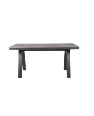 Tavolo da Pranzo Home ESPRIT Grigio Alluminio polistirene 160 x 90 x 77 cm