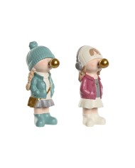 Decorazione da Parete Home ESPRIT Dorato Naturale Albero Cottage 60 x 1,5 x 60 cm (2 Unità)