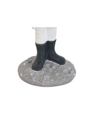 Statua Decorativa Home ESPRIT Azzurro Bianco Rosso Argentato Donna Astronauta 10 x 11 x 29 cm (2 Unità)