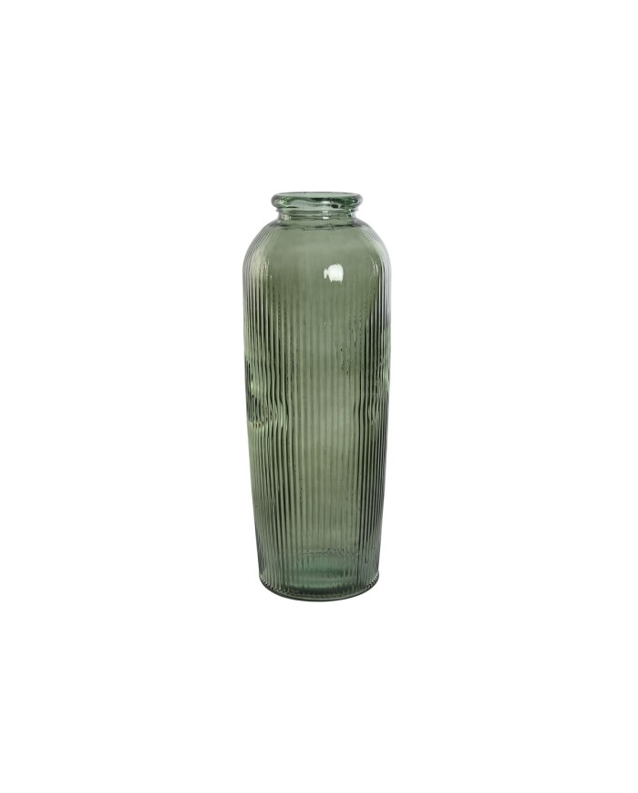 Vaso Home ESPRIT Verde Vetro riciclato 30 x 30 x 72 cm Vaso Home ESPRIT Verde Vetro riciclato 30 x 30 x 72 cm