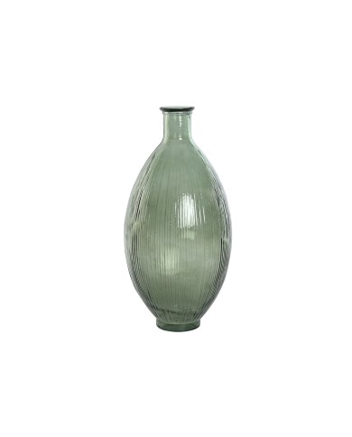 Vaso Home ESPRIT Verde Vetro riciclato 30 x 30 x 59 cm Vaso Home ESPRIT Verde Vetro riciclato 30 x 30 x 59 cm