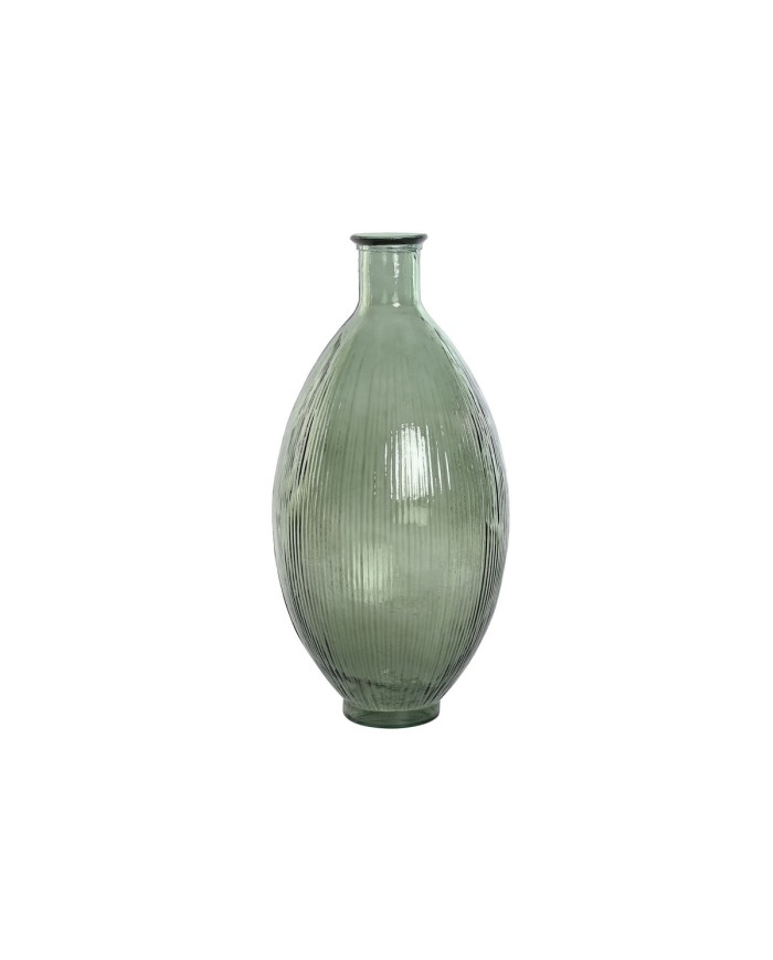 Vaso Home ESPRIT Verde Vetro riciclato 30 x 30 x 59 cm Vaso Home ESPRIT Verde Vetro riciclato 30 x 30 x 59 cm