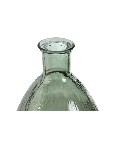 Vaso Home ESPRIT Verde Vetro riciclato 30 x 30 x 59 cm Vaso Home ESPRIT Verde Vetro riciclato 30 x 30 x 59 cm